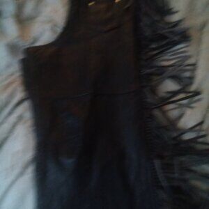 Leather motorcycle chaps